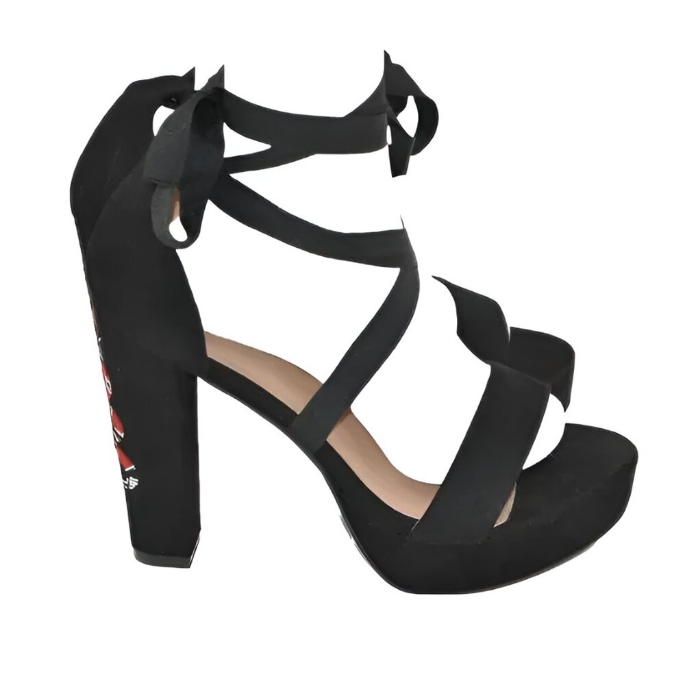 Black Red Python Snake Goth Femme Mod Drag Strapp… - image 4